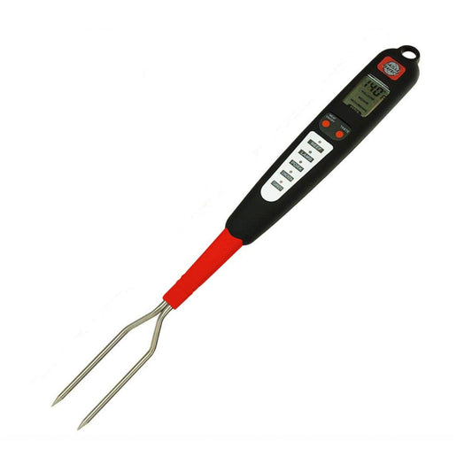 Digital Meat Thermometer Fork for Grilling | Black